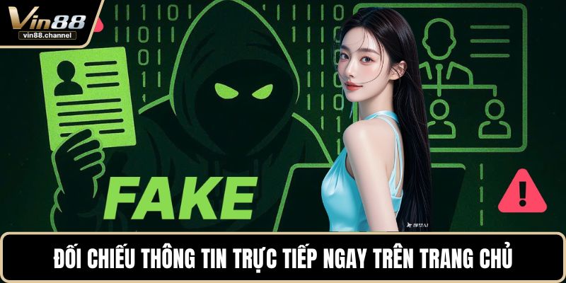 Đối chiếu thông tin trực tiếp ngay trên trang chủ