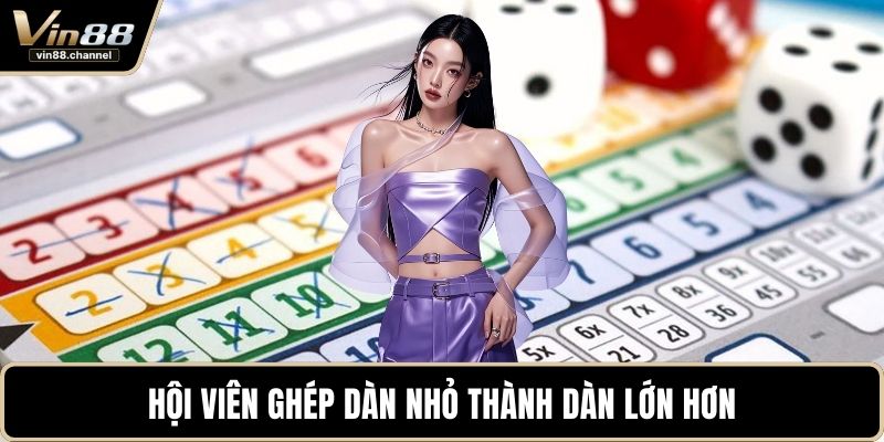 Hội viên ghép dàn nhỏ thành dàn lớn hơn