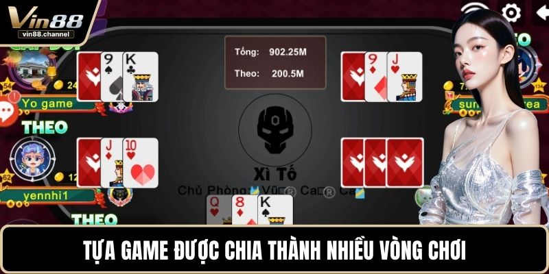 Tựa game được chia thành nhiều vòng chơi